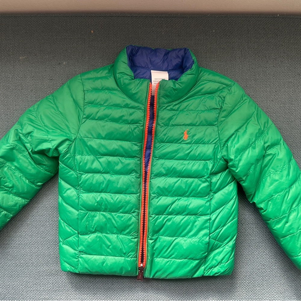 Polo by Ralph Lauren Kids Green and Blue Puffer Jacket